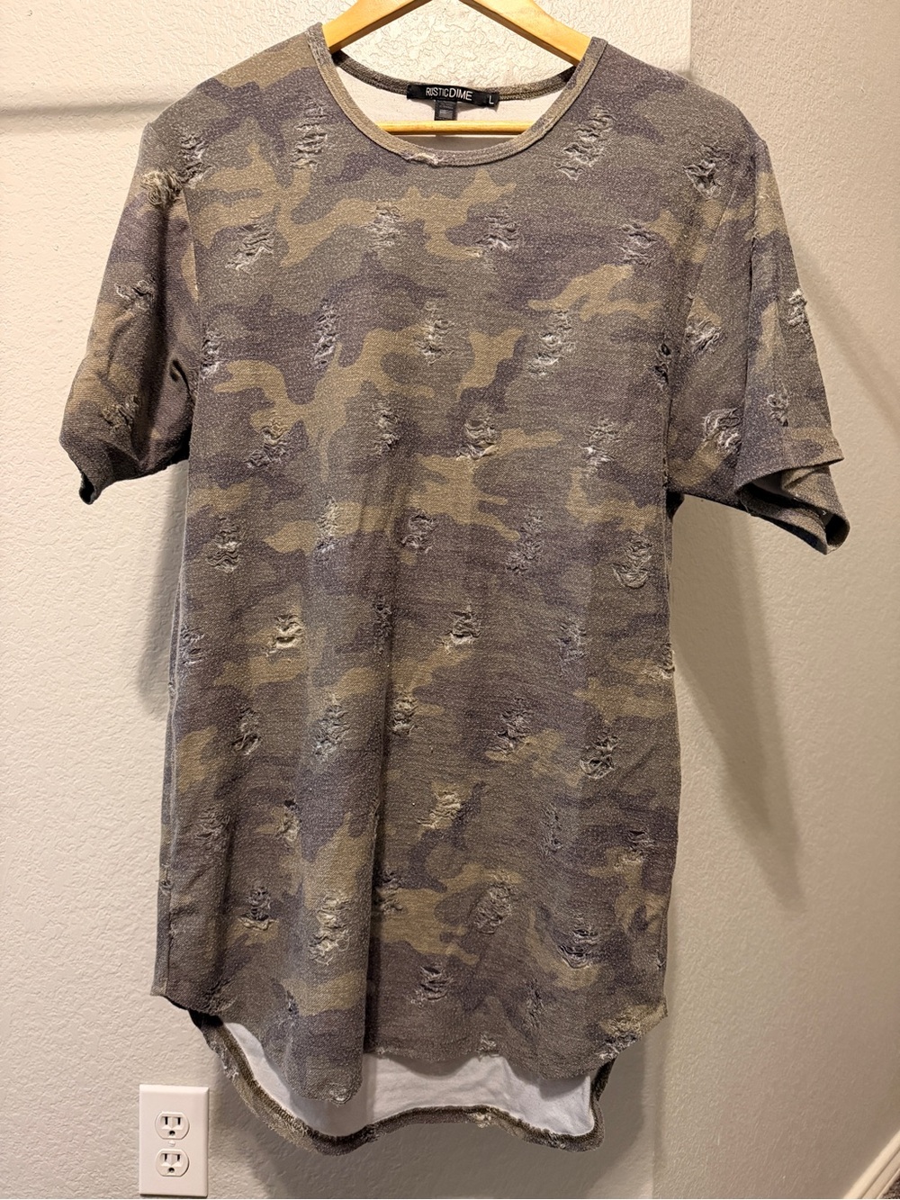 Men’s Rustic Dime Camo Short Sleeve Shirt